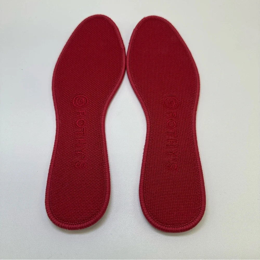 ROTHY'S The Flat Charcoal Knit Fabric Slip On Ballet Flats round toes size W 6.5